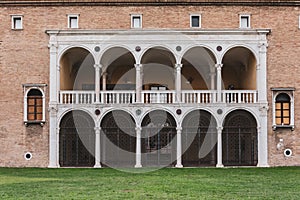 Facade from Mar Museo dÃ¢â¬â¢arte della Citta, Ravenna, Italy photo